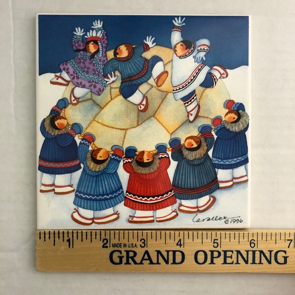 VINTAGE Barbara Lavallee Artist Alaska Inuits 1996 - Picture 4 of 5
